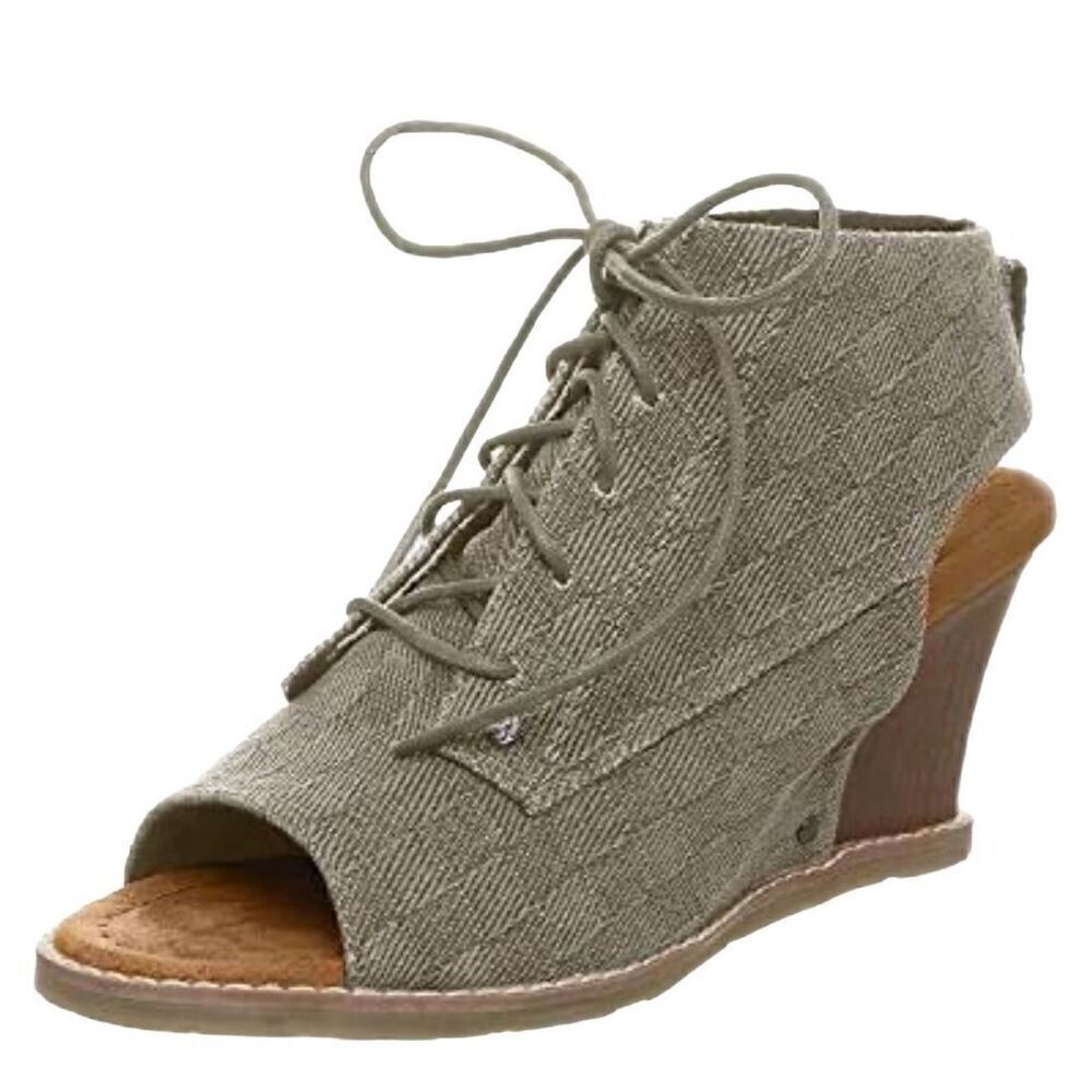 Bearpaw aracelli wedge sandals in bark size 11
